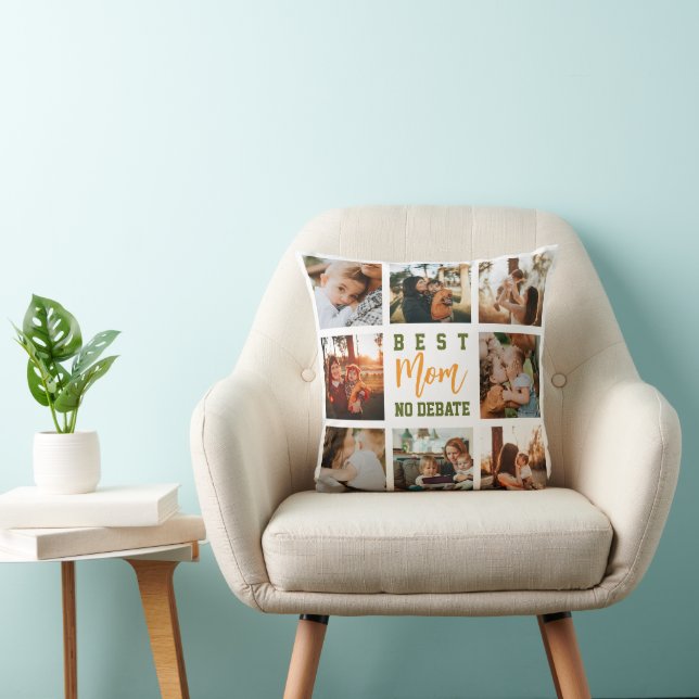 Beste Moeder Cute Trendy Collage Zachte Kussen (Stoel)