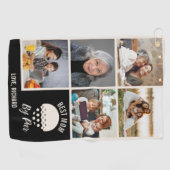 Beste Moeder door Par Custom 5 Fotocollage Golfhanddoek (Horizontaal)