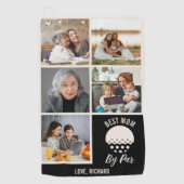 Beste Moeder door Par Custom 5 Fotocollage Golfhanddoek (Voorkant)