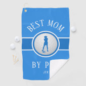 Beste Moeder Door Par Golf Citaat Monogram Modieus Golfhanddoek (Insitu)