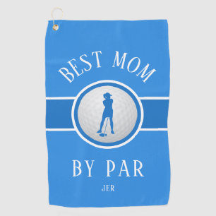 Beste Moeder Door Par Golf Citaat Monogram Modieus Golfhanddoek