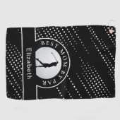 Beste Moeder Door Par Golfer Modern Sport Zwart &  Golfhanddoek (Horizontaal)