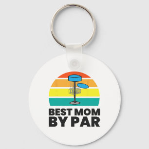 Beste Moeder Door Par Grappige Disc Golf Moeder Sleutelhanger