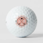 Beste Moeder Door Par monogram golfer cadeau perzi Golfballen (Voorkant)