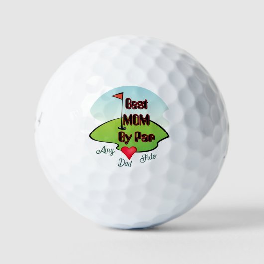 Beste Moeder door Par -Naam/ Initiaal  Golfballen (Voorkant)
