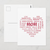 Beste moeder eigenschappen en moederkenmerken Invi Briefkaart (Voorkant / Achterkant)