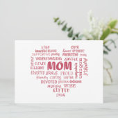 Beste moeder eigenschappen en moederkenmerken Invi Kaart (Staand voorkant)