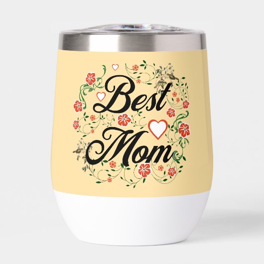 Beste moeder Elegant Bloemen Ontwerp (Voorkant)