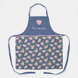 Beste moeder en bloemenprint. All-Over Print Schor Schort