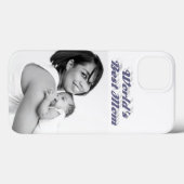Beste Moeder foto grijze tekst Case-Mate iPhone Case (Achterkant (horizontaal))