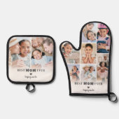 Beste Moeder Foto Ovenwant & Pannenlap Set (Voorkant)