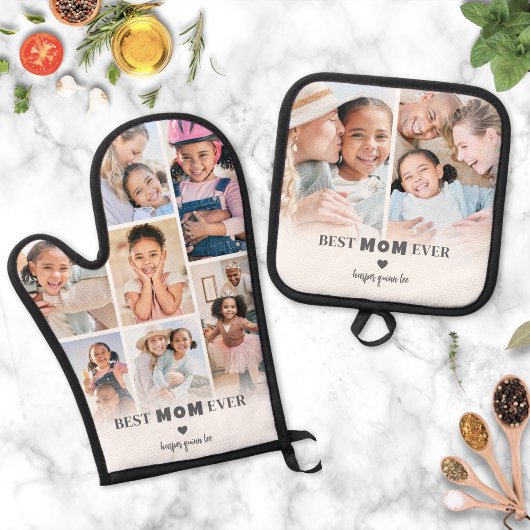 Beste Moeder Foto Ovenwant & Pannenlap Set
