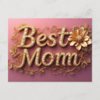 Beste Moeder Gouden Letters