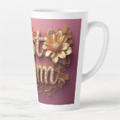 Beste Moeder Gouden Letters Latte Mok (Rechts)