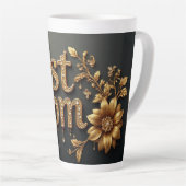 Beste Moeder Gouden Letters Latte Mok (Rechterhoek)
