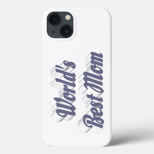 Beste moeder grijze tekst Case-Mate iPhone case (Achterkant)