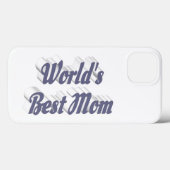 Beste moeder grijze tekst Case-Mate iPhone case (Achterkant (horizontaal))