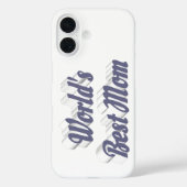 Beste moeder grijze tekst Case-Mate iPhone case (Achterkant)