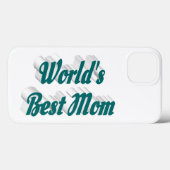 Beste moeder groene tekst Case-Mate iPhone case (Achterkant (horizontaal))