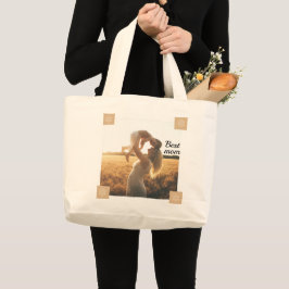 Beste moeder grote tote bag