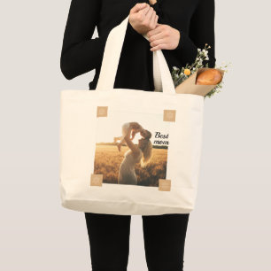 Beste moeder grote tote bag