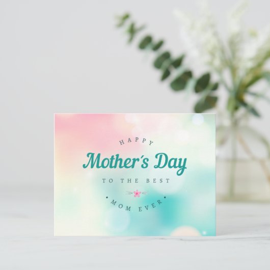 Beste moeder Happy Moederdag | Briefkaart (Staand voorkant)