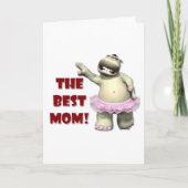 Beste moeder Hippo Kaart (Voorkant)