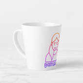 Beste moeder illustratie Latte mok (Linkerhoek)