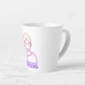 Beste moeder illustratie Latte mok (Rechterhoek)