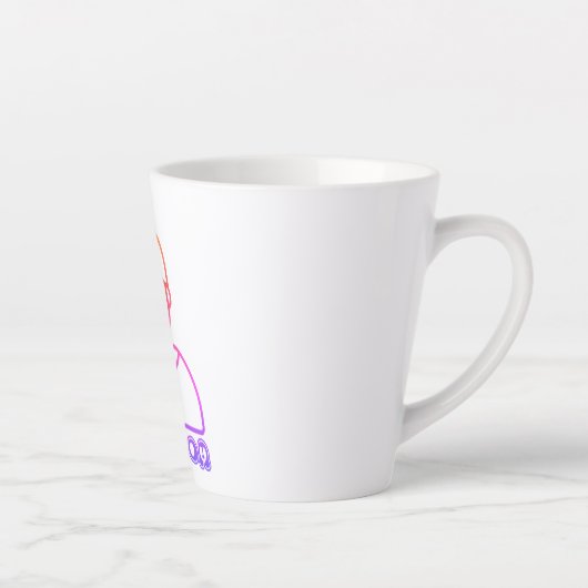 Beste moeder illustratie Latte mok (Rechts)