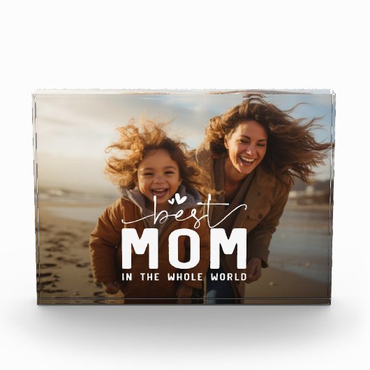 Beste moeder in de hele wereld moederdag fotoblokken (Voorkant)