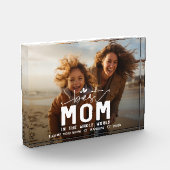 Beste moeder in de hele wereld moederdag fotoblokken (Links)