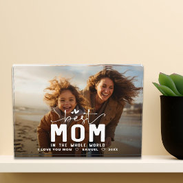 Beste moeder in de hele wereld moederdag fotoblokken