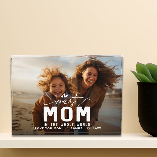 Beste moeder in de hele wereld moederdag fotoblokken