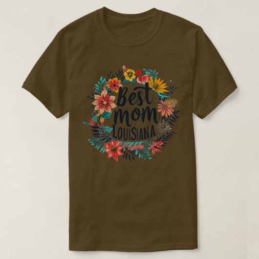 Beste moeder in de LOUISIANA moederdag cadeau idee T-shirt (Design voorkant)