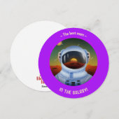 Beste moeder in de melkweg cirkelkaart – Moederdag Feestdagenkaart (Voorkant / Achterkant)