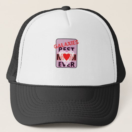 Beste moeder in de melkweg trucker pet (Voorkant)