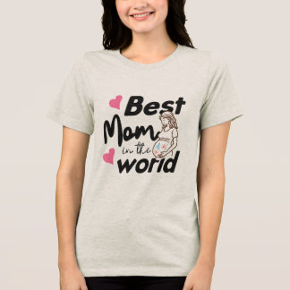 Beste Moeder in de Wereld Cute Moederdag T-Shirt