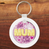 beste moeder in de wereld sleutelhanger (Voorkant)