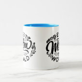 Beste moeder in de wereld, tweetone koffie in Moed Tweekleurige Koffiemok (Center)