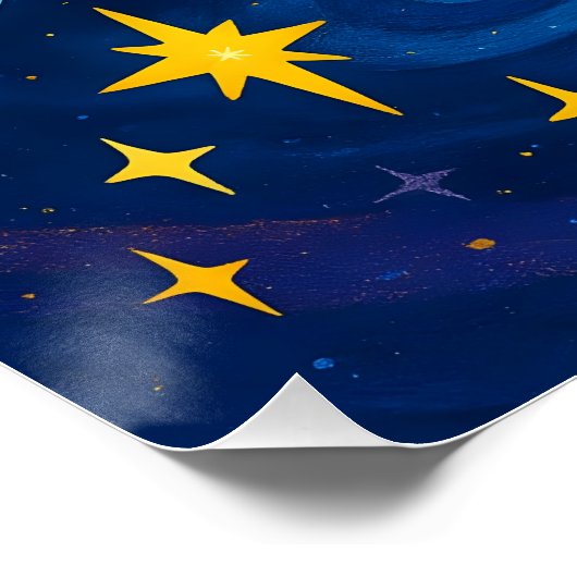 Beste moeder in het universum - Cosmic Moederdag Perfect Poster (Hoek)