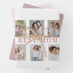 Beste Moeder Inpakpapier   Aangepaste Foto's Vel