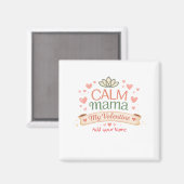 Beste Moeder Kalm Mama Valentijn Harten Magneet (Voorkant / Achterkant)