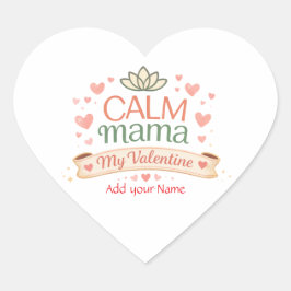 Beste Moeder Kalm Mama Valentijn Harten Magneet Hart Sticker