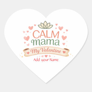 Beste Moeder Kalm Mama Valentijn Harten Magneet Hart Sticker
