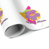 Beste Moeder Kleurrijk Trenddesign Cadeaupapier (Rol Hoek)