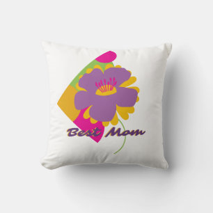 Beste Moeder Kleurrijk Trenddesign Kussen