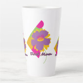 Beste Moeder Kleurrijk Trenddesign Latte Mok (Voorkant)