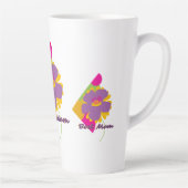 Beste Moeder Kleurrijk Trenddesign Latte Mok (Rechts)