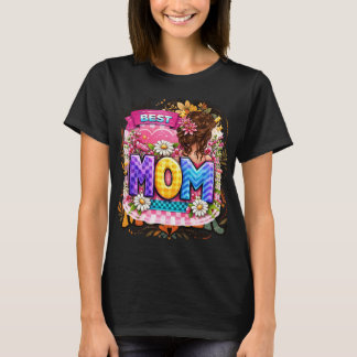 Beste Moeder Kleurrijke Bloemige Cute T-shirt